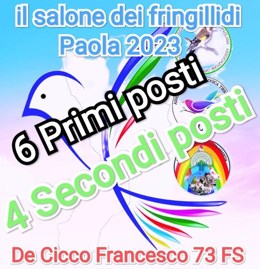 Risultati de Il Salone dei Fringillidi 2023 Risultati de Il Salone dei Fringillidi 2023